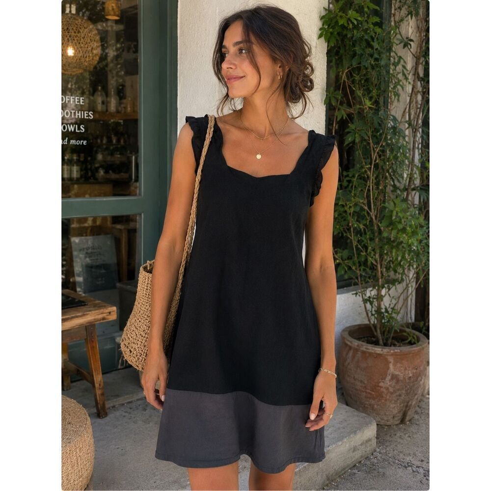 Thakoon For Target Shift Dress Color Block Black Gray Women’s Medium